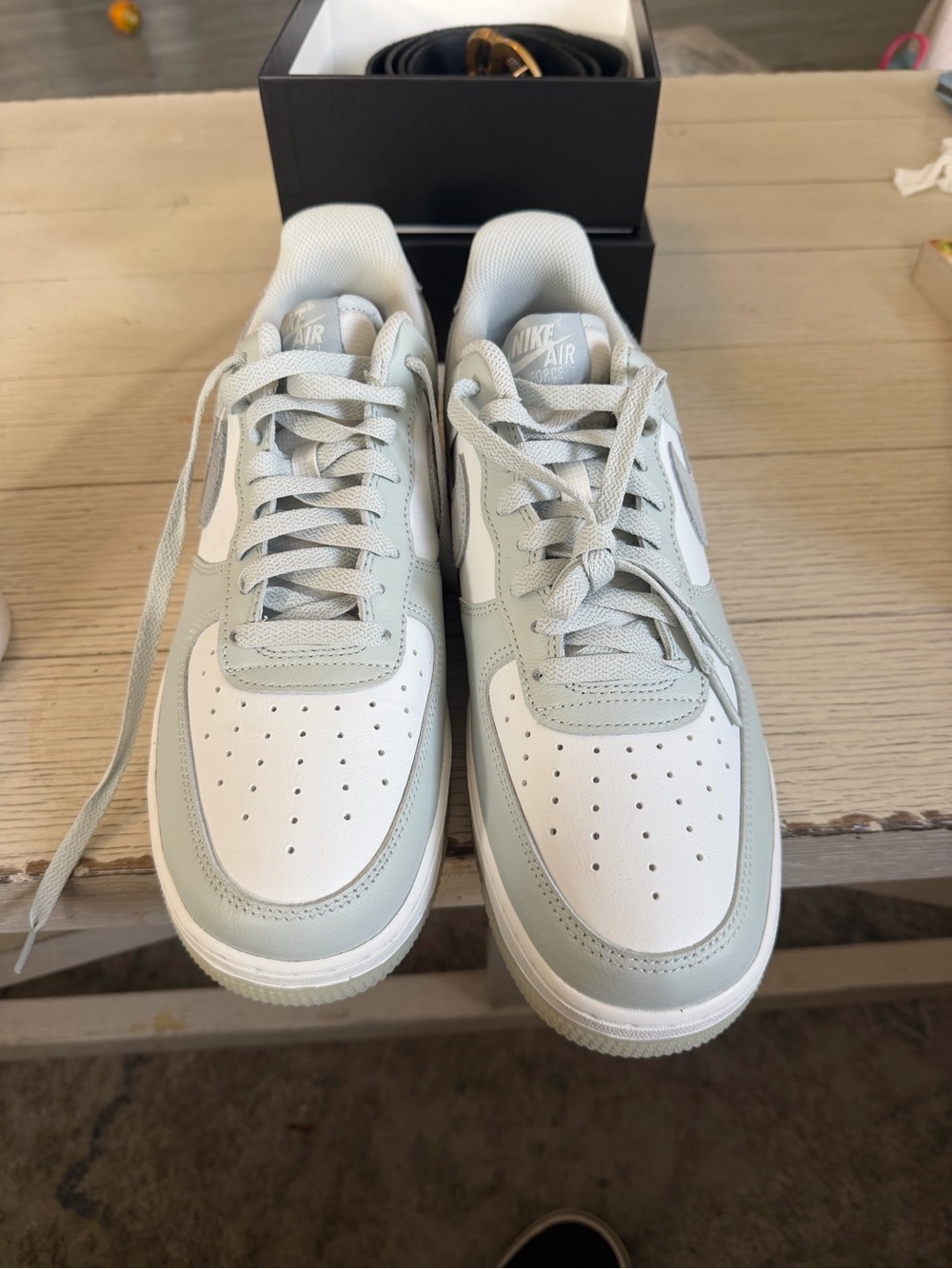 Nike Men’s Air Force ones - White & Light Gray